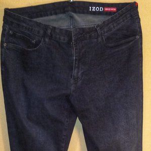 Izod straight fit comfort stretch jeans